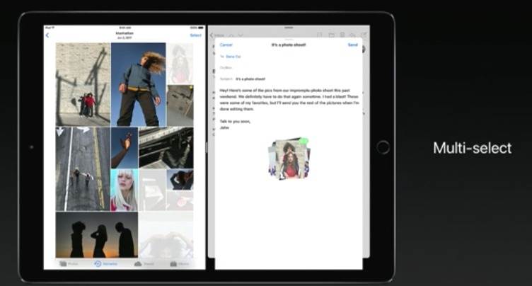iPad iOS11 新機能 Drag and Drop（ドラッグ＆ドロップ）