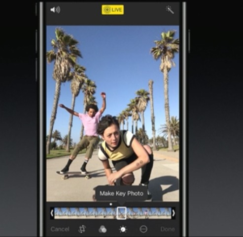 iOS11 Live Photos フレームから好きな写真を選択